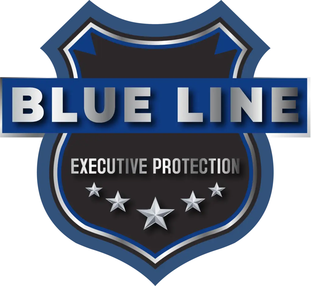 the blue line logo with transparency background